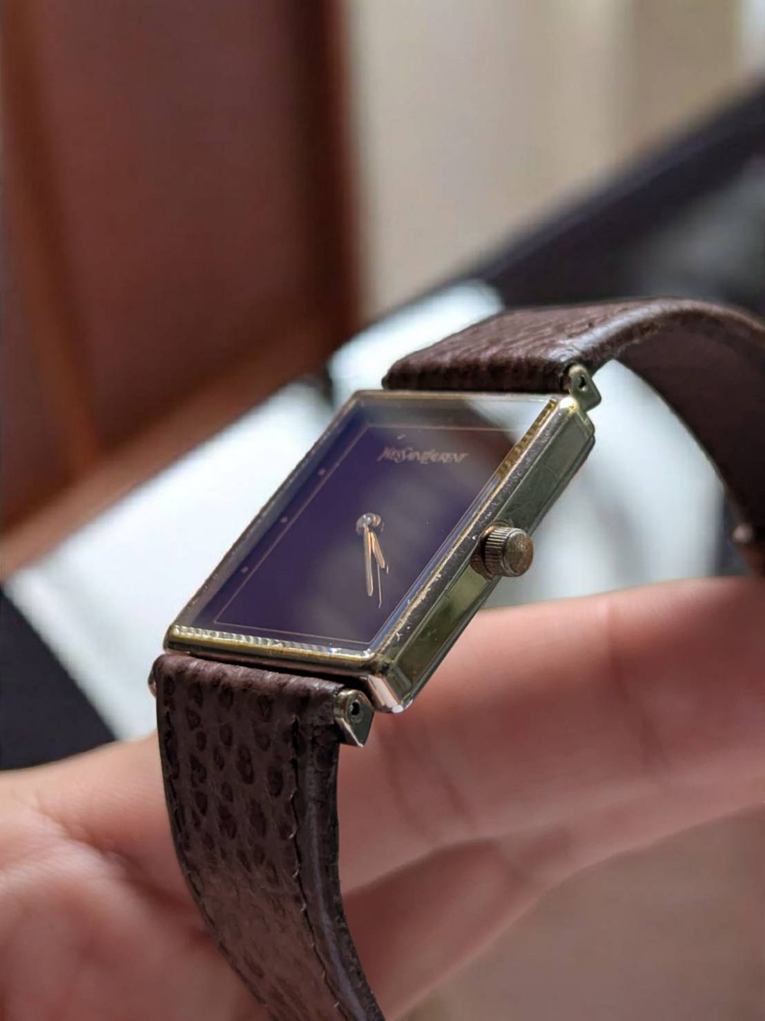 Yves saint Laurent logo watch&nbsp;